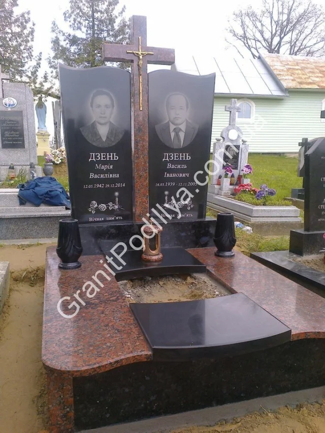 Подвійний пам'ятник з граніту - Кам'янець-Подільський | GranitPodillya